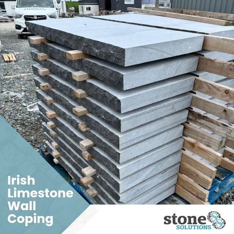 Irish Limestone Wall copings by Stone Solutions NI